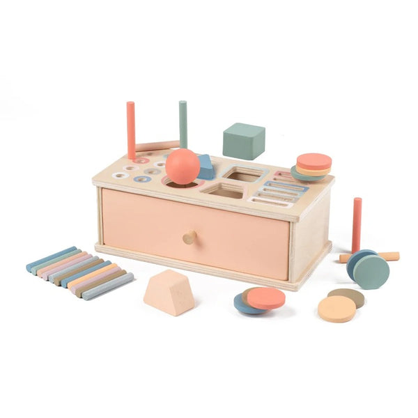 Box with Circles & Blocks & Sticks